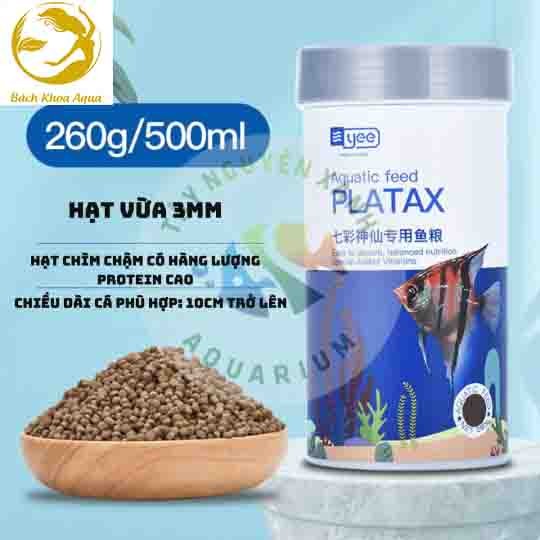 Cám cá YEE Platax hộp trắng hỗ trợ lên màu và dinh dưỡng cho cá